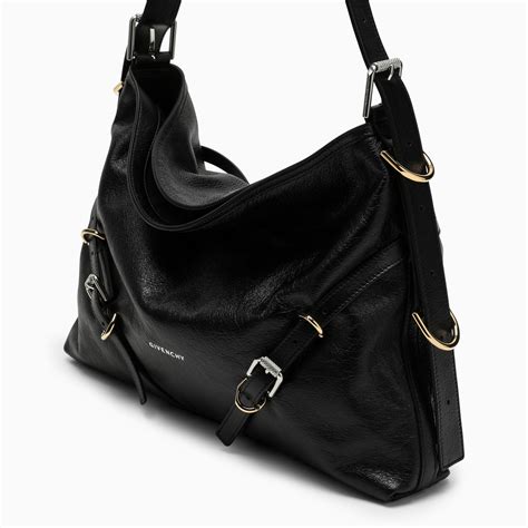 givenchy matte black handbag|Givenchy black leather bag.